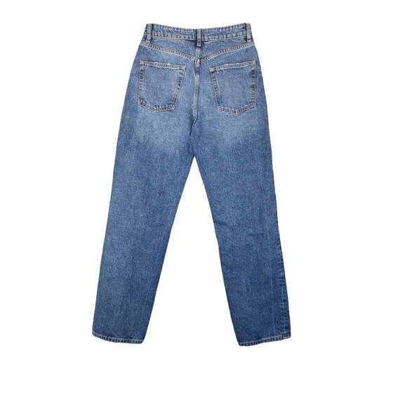 Lovers‎ + Friends Womens Ryan High Rise Loose Straight Blue Denim Size 25 - Picture 6 of 13